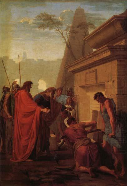 King Darius Visiting the Tomh of His Father Hystaspes, Eustache Le Sueur